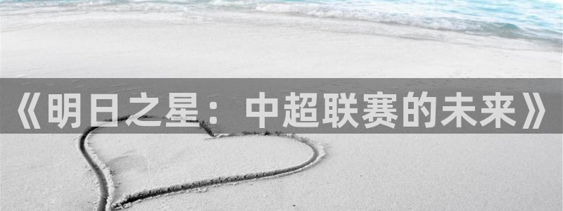  意昂2登录：《明日之星：中超联赛的未来》